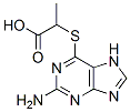 2-amino-6-(alpha-carboxyethyl)mercaptopurine 结构式