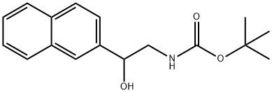 [2-HYDROXY-2-(2-NAPHTHALENYL)ETHYL]-CARBAMIC ACID 1,1-DIMETHYLETHYL ESTER 结构式