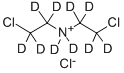 双(2-氯乙基)胺盐酸盐-D8氘代 结构式
