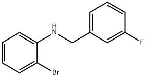 2-溴-N-(3-氟苄基)苯胺 结构式