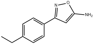 3-(4-乙基苯基)-5-氨基异噁唑 结构式