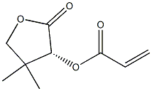 (R)-Α-丙烯酰基氧基-Β,Β-二甲基-Γ-丁内酯 结构式