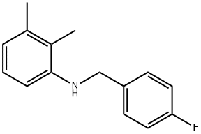 N-(4-氟苄基)-2,3-二甲基苯胺 结构式