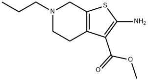 METHYL 2-AMINO-6-PROPYL-4,5,6,7-TETRAHYDROTHIENO[2,3-C]PYRIDINE-3-CARBOXYLATE 结构式