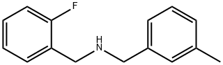 N-(2-氟苄基)-3-甲基苄胺 结构式
