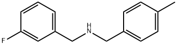 N-(3-氟苄基)-4-甲基苄胺 结构式