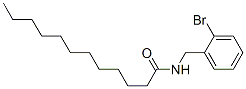 N-[(2-bromophenyl)methyl]dodecanamide 结构式