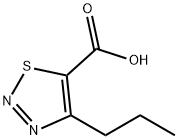 4-丙基-1,2,3-噻二唑-5-羧酸 结构式