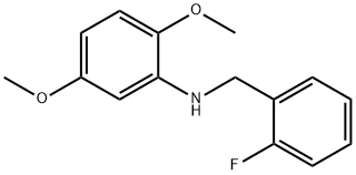 2,5-二甲氧基-N-(2-氟苄基)苯胺 结构式