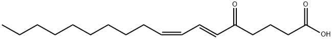 (6E,8Z)-5-氧代-6,8-十八碳二烯酸 结构式
