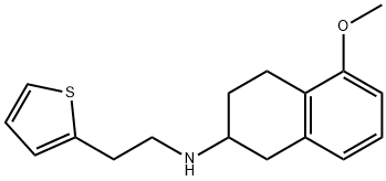N-(1,2,3,4-四氢-5-甲氧基-2-萘基)-2-噻吩乙胺 结构式