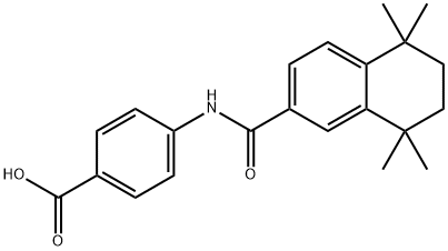 4-[(5,6,7,8-四氢-5,5,8,8-四甲基-2-萘基)甲酰氨基]苯甲酸 结构式