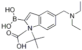 1H-Indole-1-carboxylicacid,2-borono-5-[(diethylamino)methyl]-,1-(1,1-dimethylethyl)ester