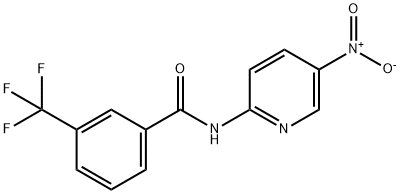 N-(5-nitro-2-pyridyl)-3-trifluoromethylbenzamide 结构式