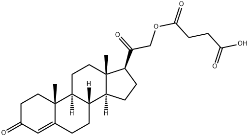21-羟基孕酮-21-琥珀酸酯 结构式