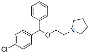 1-[2-[(4-chlorophenyl)-phenyl-methoxy]ethyl]pyrrolidine 结构式