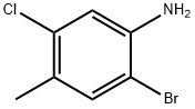 2-溴-5-氯-4-甲基苯胺 结构式