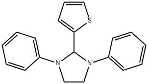 1,3-Diphenyl-2-(thiophen-2-yl)imidazolidine 结构式