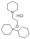 1-[2-(1-cyclohexylcyclohexyl)oxyethyl]piperidine hydrochloride 结构式