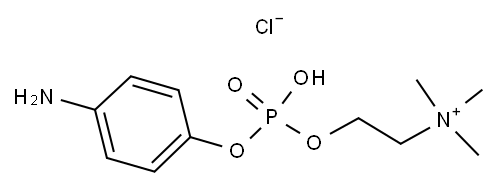 4-氨基苯基磷酰胆碱 结构式