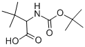 2-叔丁氧羰基氨基3,3-二甲基丁酸 结构式