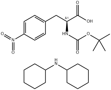 BOC-对硝基-L-苯丙氨酸 结构式