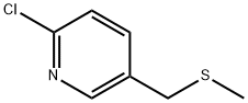 2-氯-5-[(甲巯基)甲基]吡啶 结构式