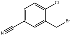 3-(溴甲基)-4-氯苯甲腈 结构式