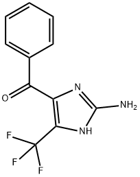 (2-AMINO-5-TRIFLUOROMETHYL-3H-IMIDAZOL-4-YL)-PHENYL-METHANONE 结构式