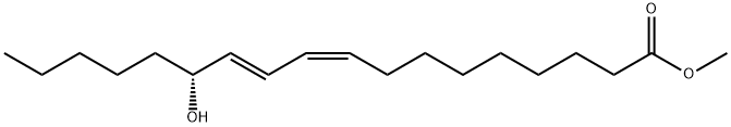 (R,9Z,11E)-13-Hydroxy-9,11-octadecadienoic acid methyl ester 结构式