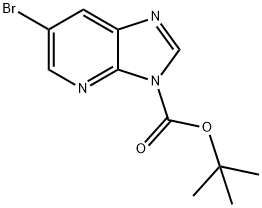 6-溴-3H-咪唑并[4,5-B]吡啶-3-羧酸叔丁酯 结构式