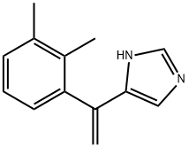 5-[1-(2,3-二甲基苯基)乙烯基]-1H-咪唑 结构式