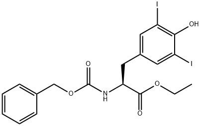 Z-TYR(3,5-I2)-OET 结构式