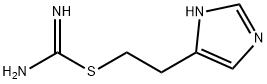S-[2-(咪唑-4-基)乙基]异硫脲二氢溴酸盐 结构式