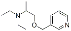 N,N-diethyl-1-(pyridin-3-ylmethoxy)propan-2-amine 结构式