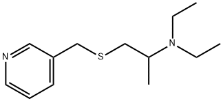 N,N-diethyl-1-(pyridin-3-ylmethylsulfanyl)propan-2-amine 结构式