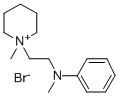 1-Methyl-1-(2-(N-methylanilino)ethyl)piperidinium bromide 结构式