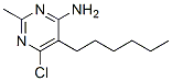 6-chloro-5-hexyl-2-methyl-pyrimidin-4-amine 结构式