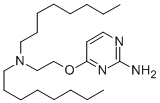 2-Amino-4-di-octylaminoethoxypyrimidine 结构式