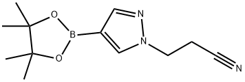 4-(4,4,5,5-四甲基-1,3,2-二噁硼烷-2-基)-1H-吡唑-1-丙腈 结构式