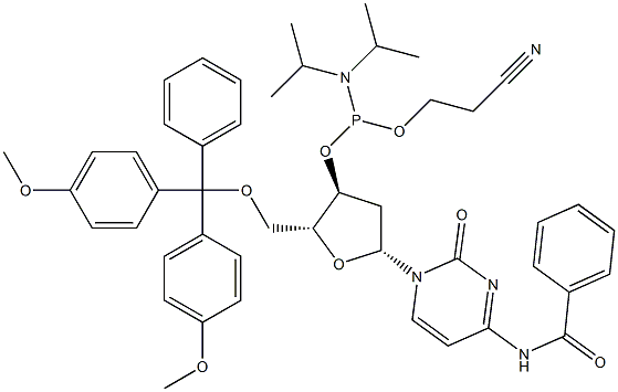 (2R,3S,5R)-5-(4-Benzamido-2-oxopyrimidin-1(2H)-yl)-2-((bis(4-methoxyphenyl)(phenyl)methoxy)methyl)tetrahydrofuran-3-yl (2-cyanoethyl) diisopropylphosphoramidite