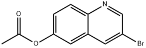 3 - 溴喹啉-6 - 基乙酸酯 结构式