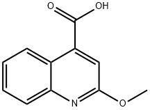 2-甲氧基-喹啉-4-羧酸 结构式