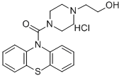 1-(2-Hydroxyethyl)-4-(phenothiazin-10-yl)carbonylpiperazine, hydrochlo ride 结构式