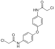 2-CHLORO-N-(4-[4-(2-CHLORO-ACETYLAMINO)-PHENOXY]-PHENYL)-ACETAMIDE 结构式