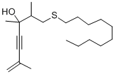 1-(Decylthio)-2,3,6-trimethyl-6-hepten-4-yn-3-ol 结构式