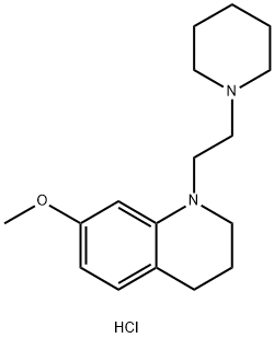 N-(beta-Piperidinoetil)-7-metossi-1,2,3,4-tetraidrochinoline cloridrat o [Italian] 结构式