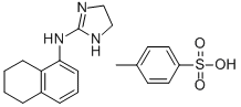 1-NAPHTHYLAMINE, 5,6,7,8-TETRAHYDRO-N-(2-IMIDAZOLIN-2-YL)-, p-TOLUENES ULFONATE 结构式