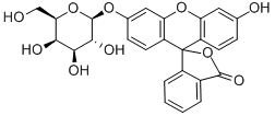 荧光素 Β-D-吡喃半乳糖苷 结构式