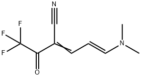 (4E)-5-(二甲氨基)-2-(2,2,2-三氟乙酰基)-2,4-戊二烯腈 结构式